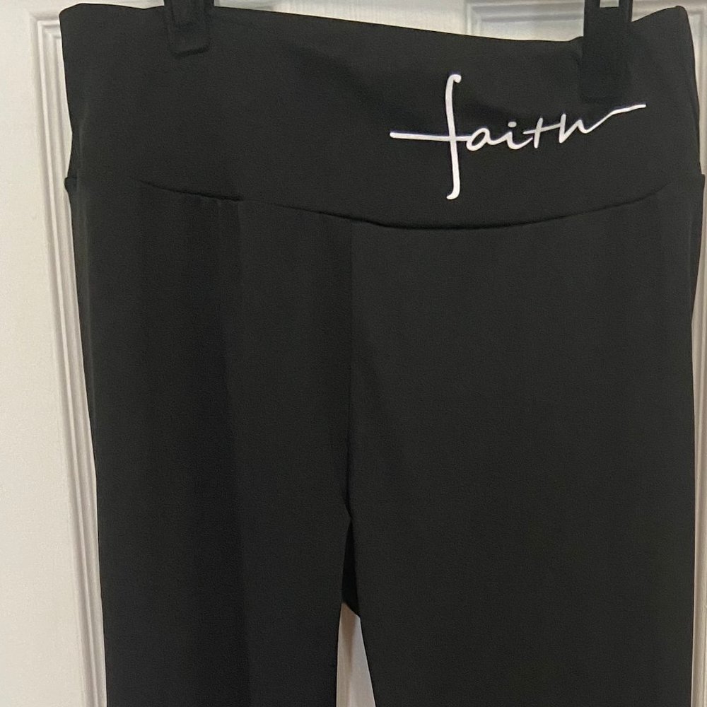 Black Faith Leggings